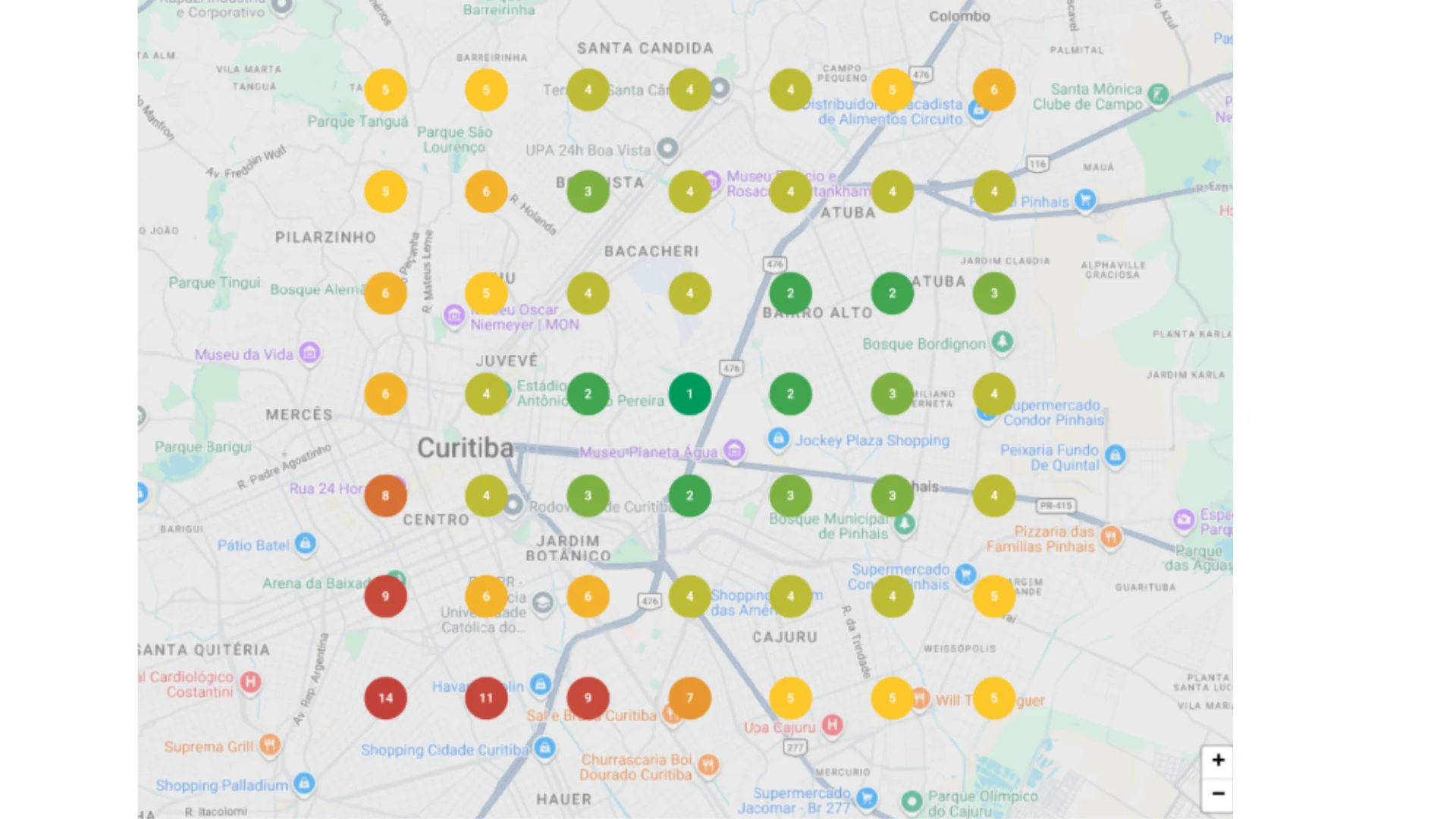 Depois: Moreschi Engenharia no topo do Google Maps em Curitiba